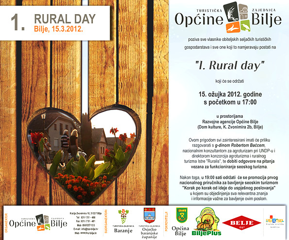 Prvi Rural day u Bilju - pozivnica